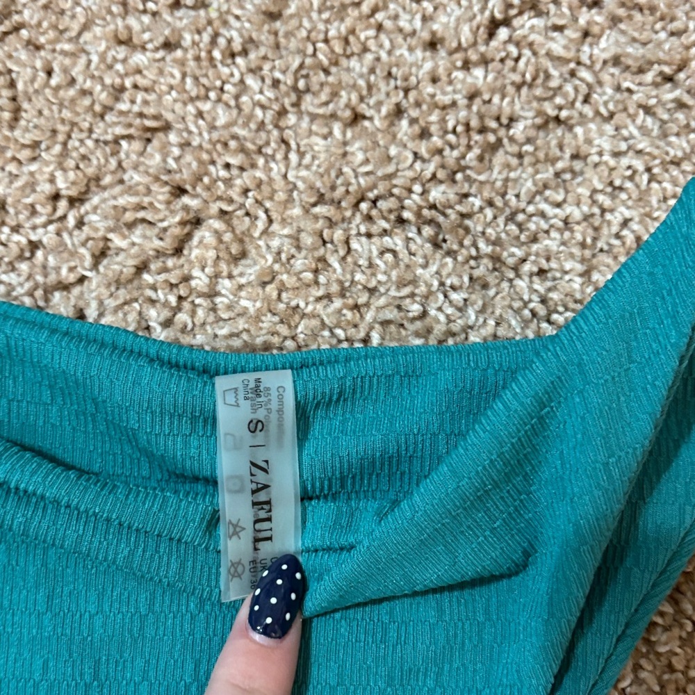 Zaful Turquoise Bikini Set - Picture 4 of 4